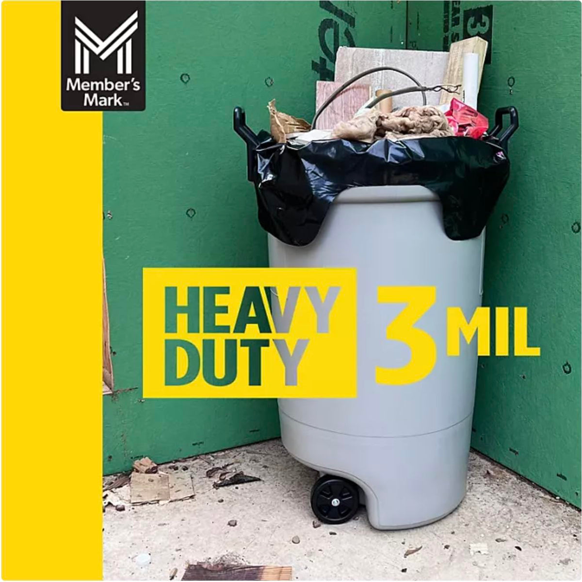 Commercial Contractor Clean-Up Trash Bags 42 gal. 42 ct. H64303