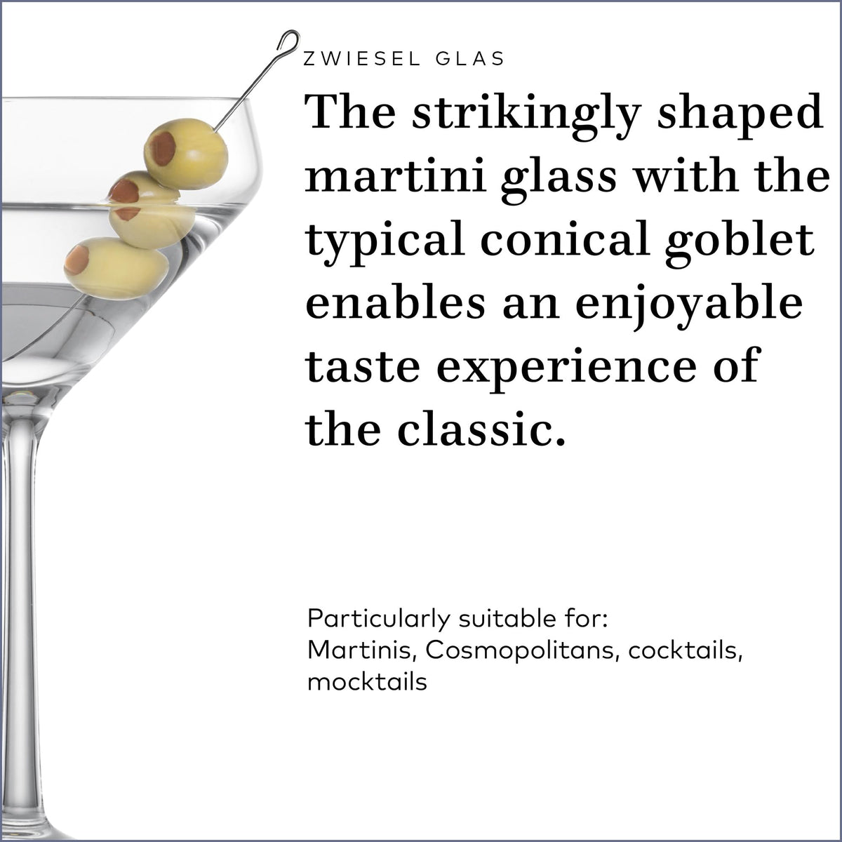 Martini Glass Set of 6 Dishwasher-Safe Tritan Crystal 12.3 Ounce R4925