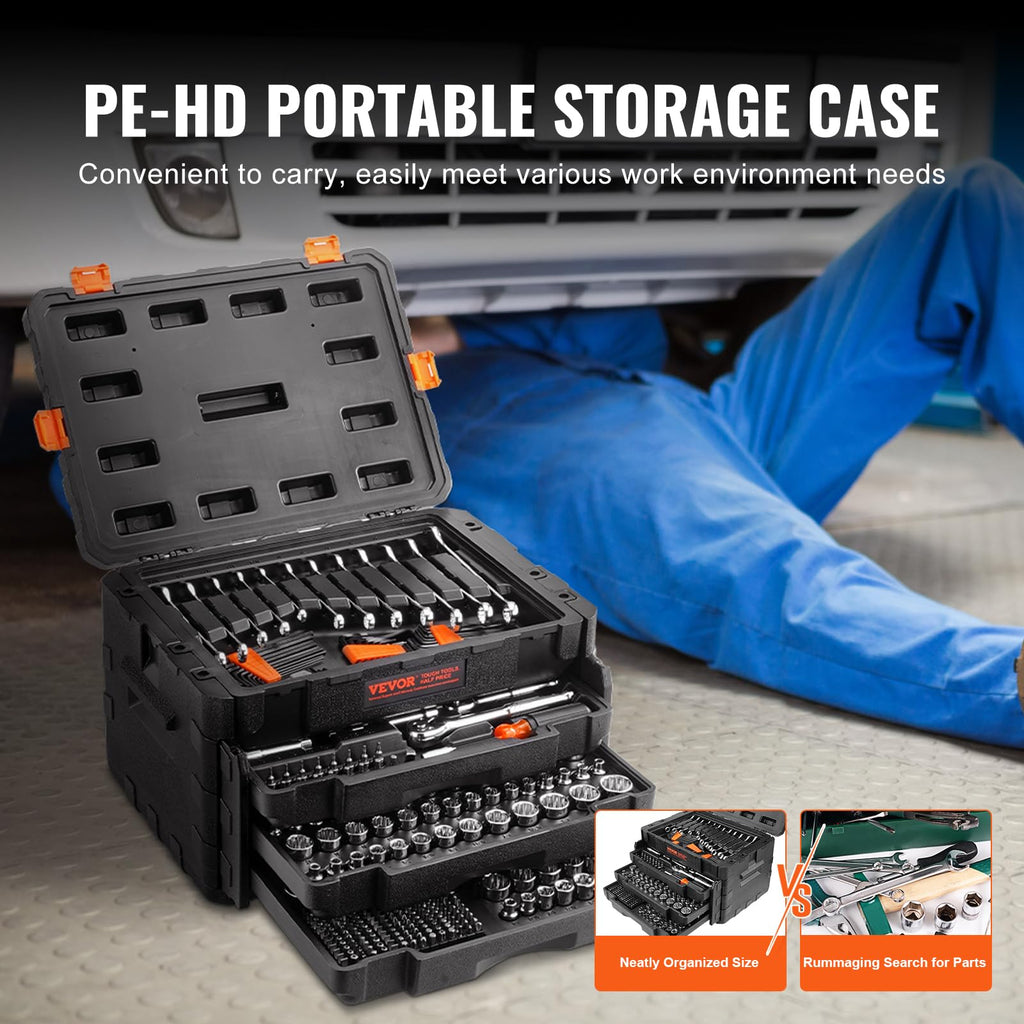 450 PCS Mechanics Tool Set and Socket Set X4865