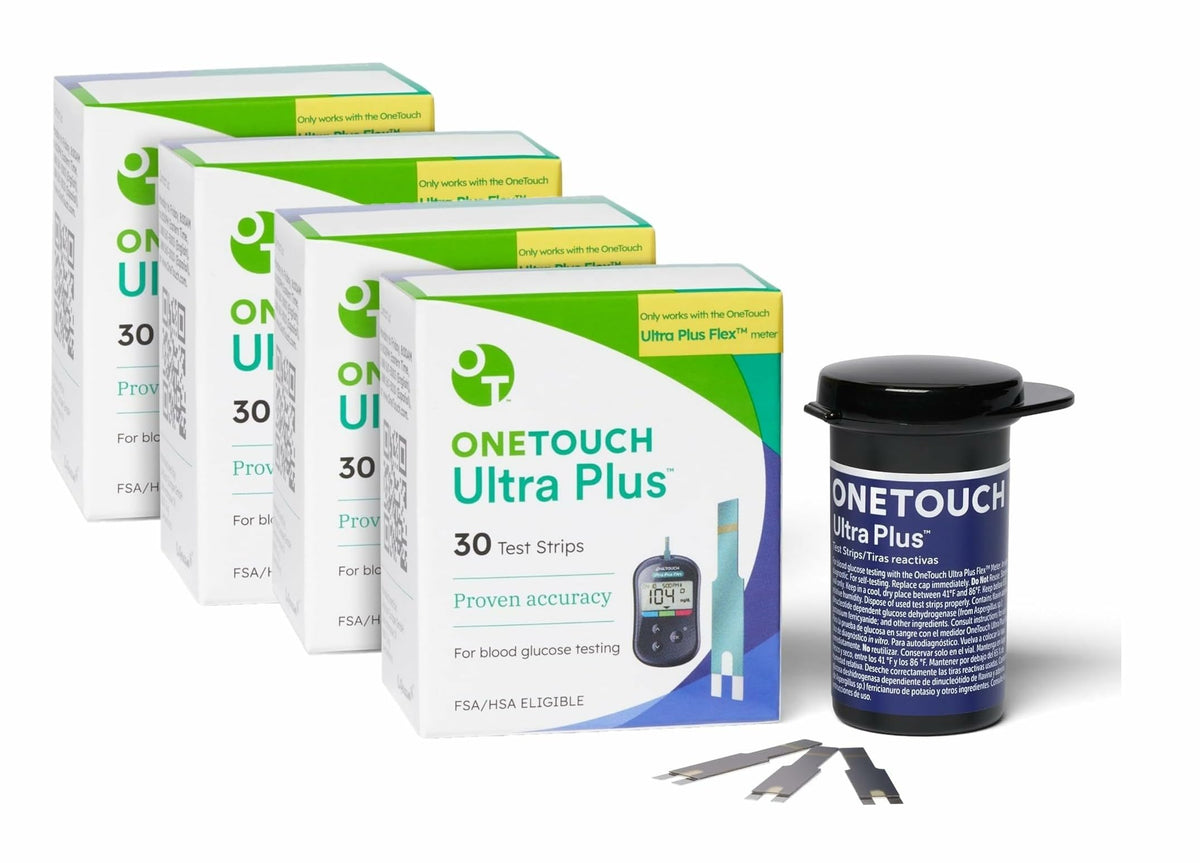 Blood Glucose Test Strips 30 Count 4 Pack D223