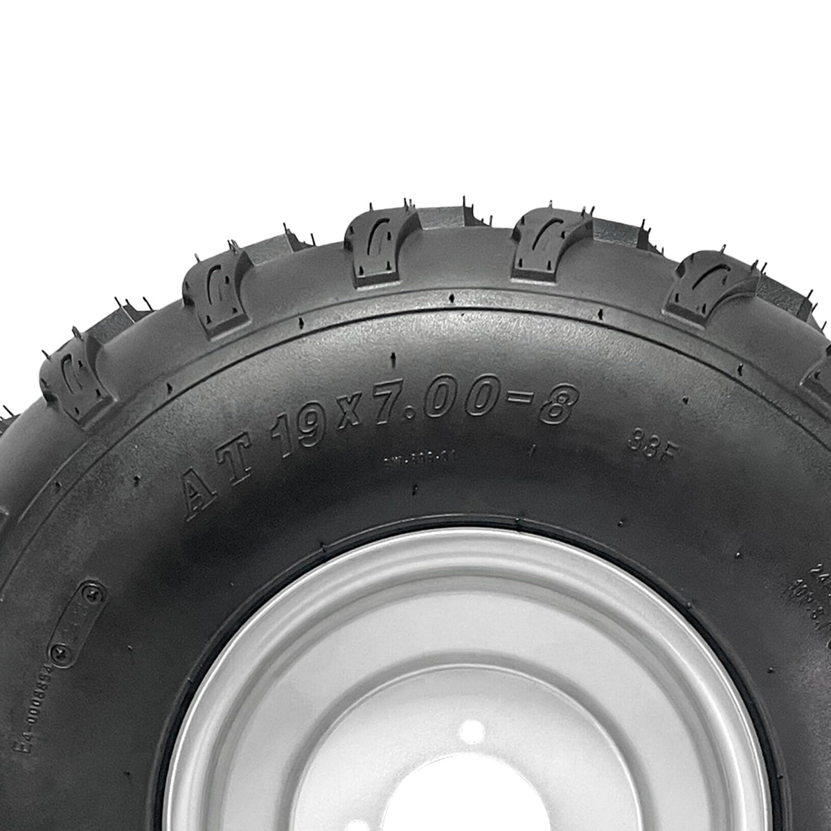19x7-8 8 Inch All Terrain Tubeless Tire Wheel Assembly 4 Pack C627285