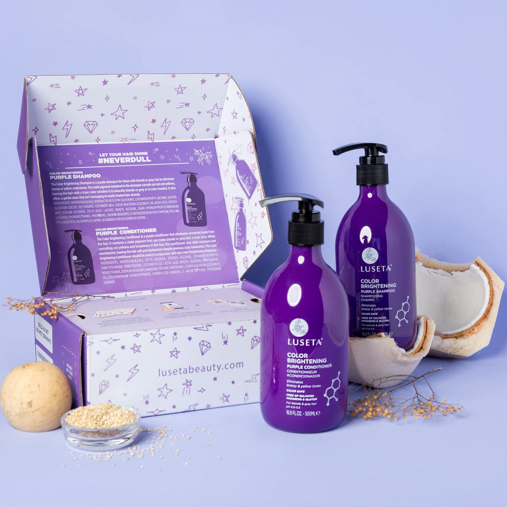 Purple Shampoo & Conditioner Set and Hair Mask Bundle R9183