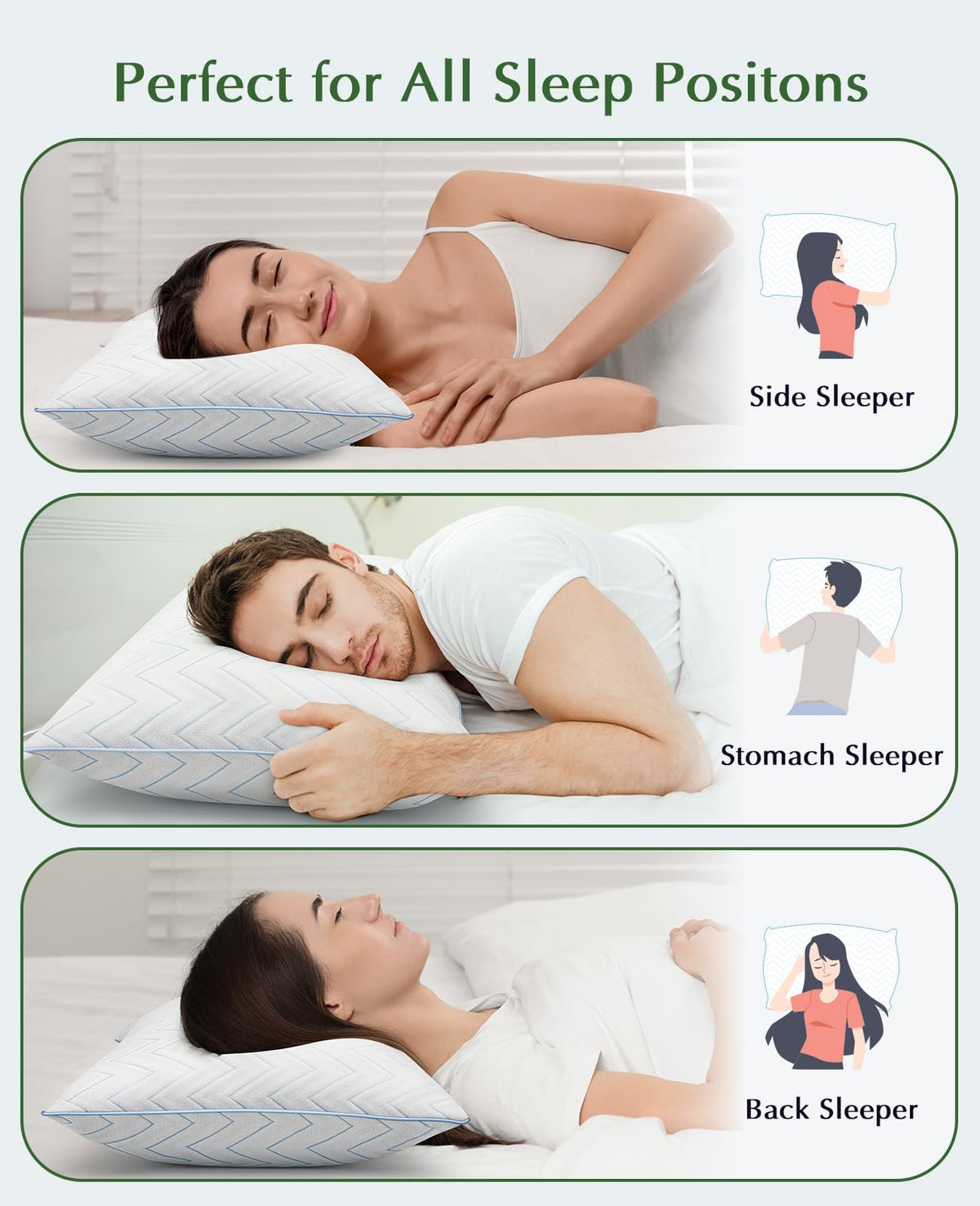 King Size Pillows Set of 2 U439