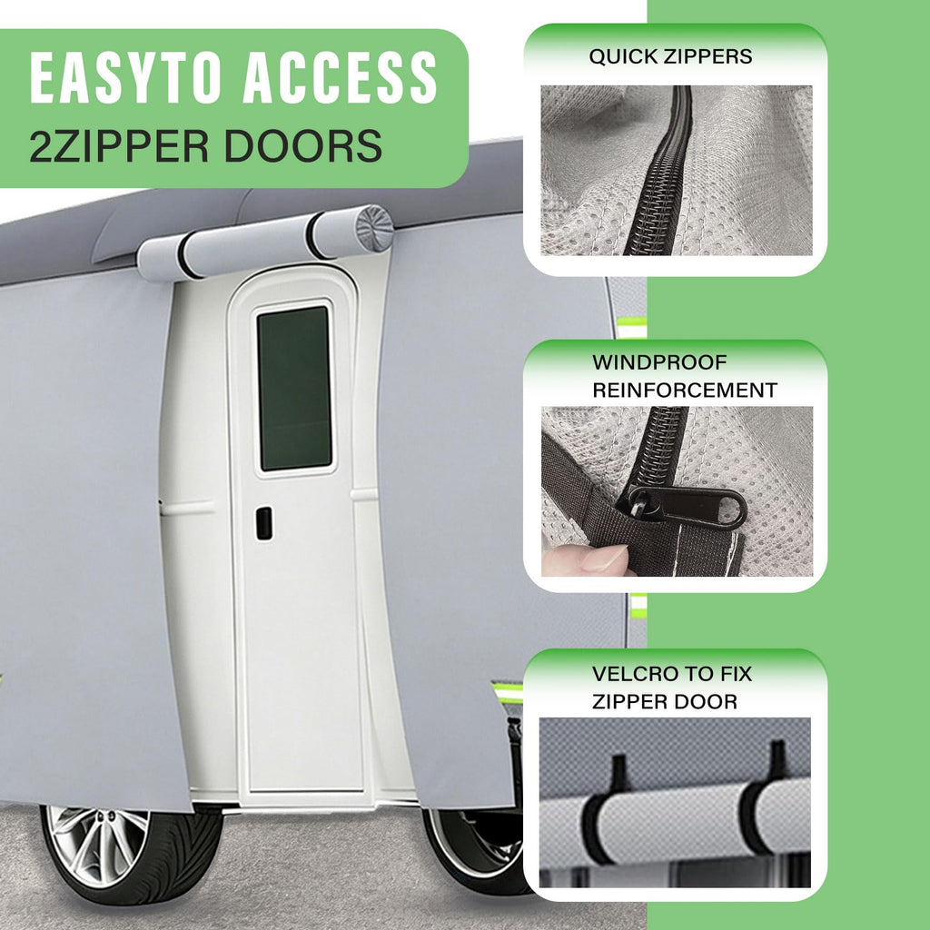 7 Layers Waterproof Fiberglass Travel Trailer Cover O9542