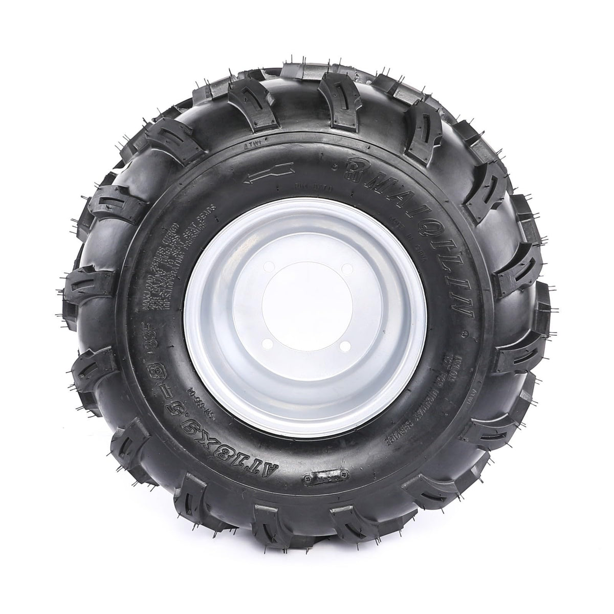 19x7-8 8 Inch All Terrain Tubeless Tire Wheel Assembly 4 Pack C627285