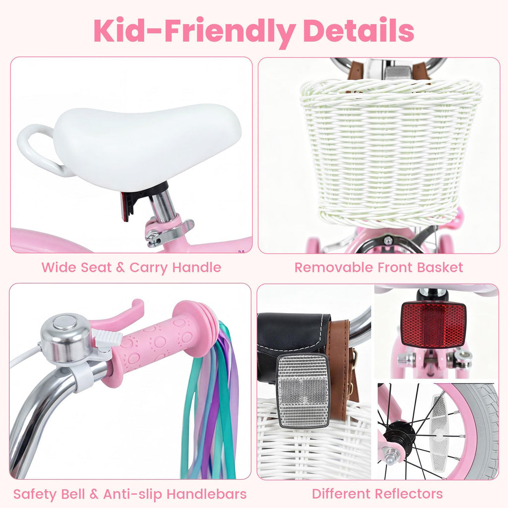 12 14 16 18 Inch Kids Bike with Training Wheels O39099