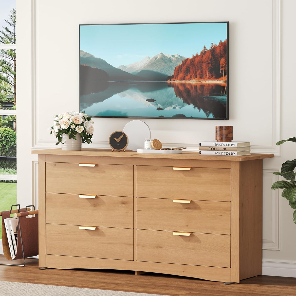 6 Drawer Wood Storage Cabinet Z158219