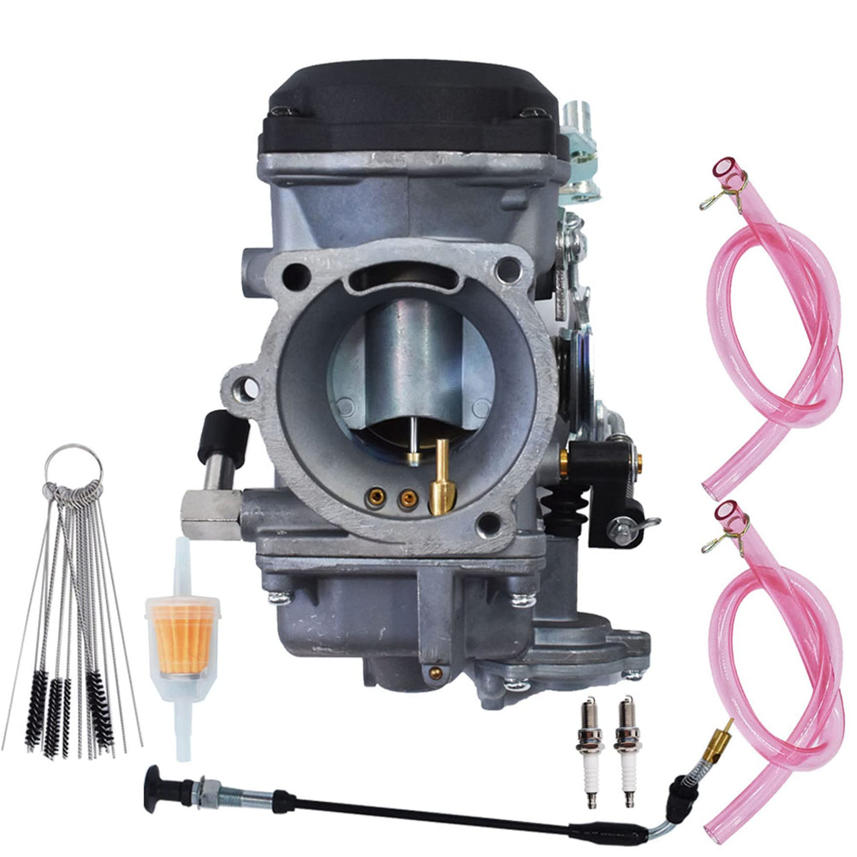 Carburetor with Fuel Filter Choke Cable Spark Plug V125