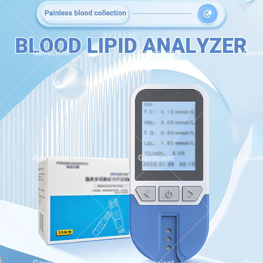 5 in 1 Lipid Test Meter Cholesterol Monitor Kit with 25 Strips C670