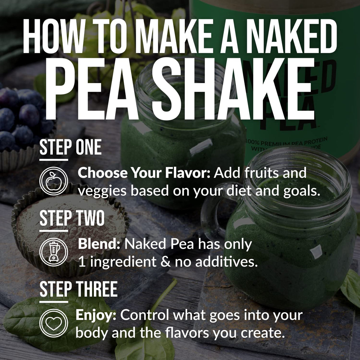 Pea Protein Powder 5LB and Powdered Peanut Butter 1.5LB I538