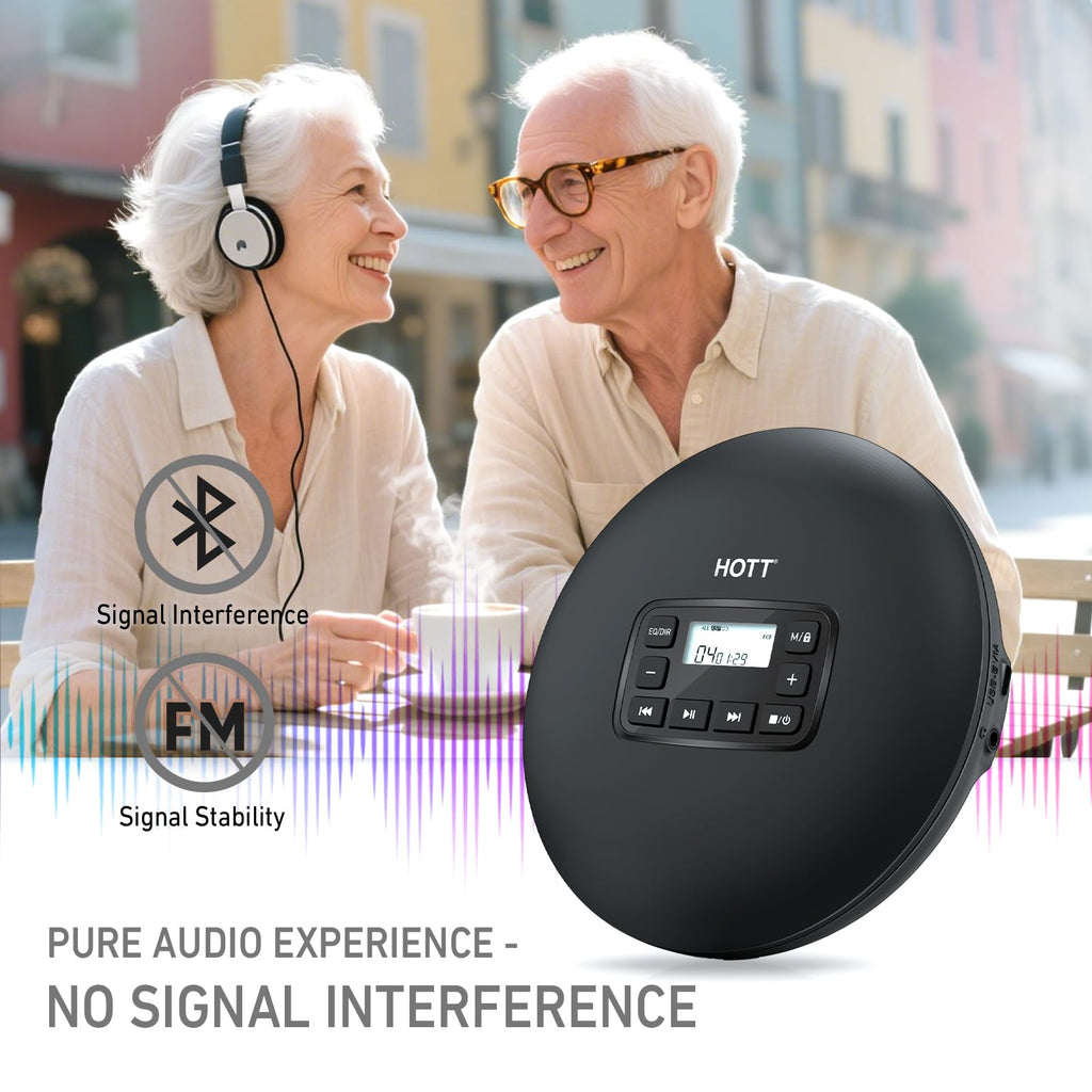 Portable CD Player with Anti-Skip Protection X941345