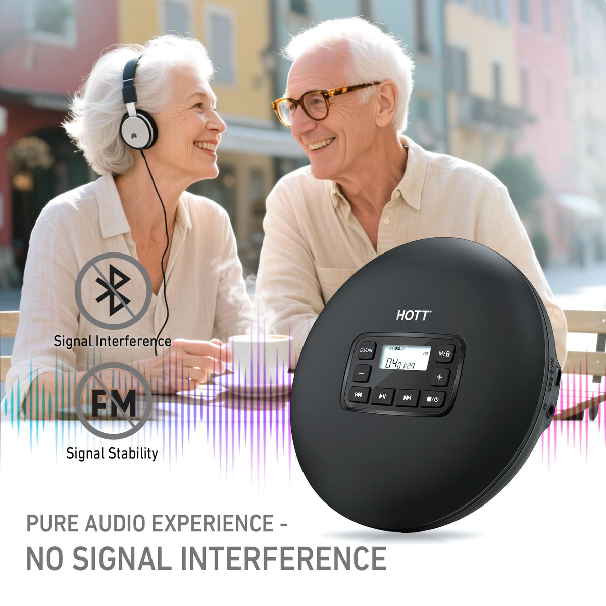 Portable CD Player with Anti-Skip Protection X941345