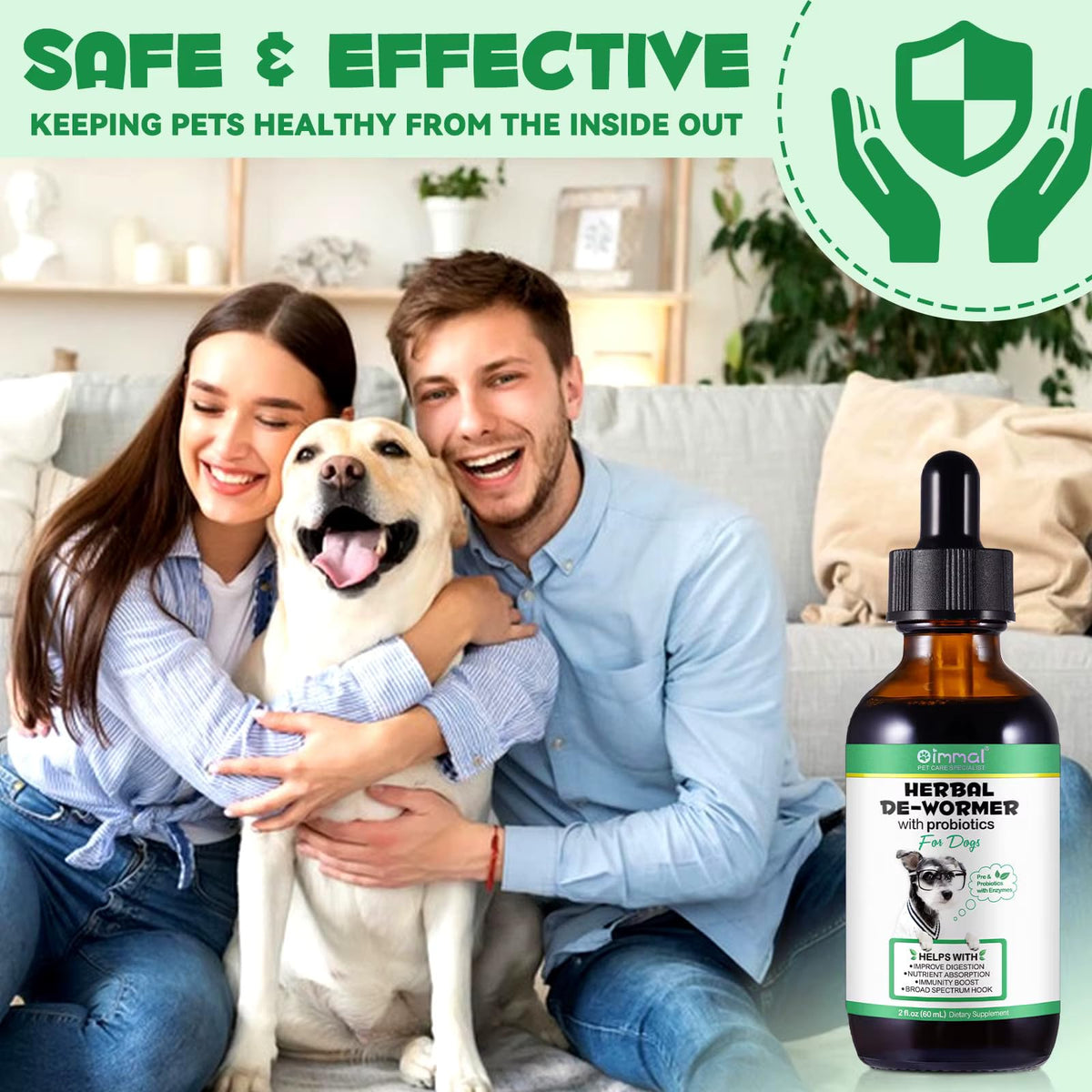 Natural Broad Spectrum Herbal Cleanse Digestive Support Supplement Drops with Probiotics A2030