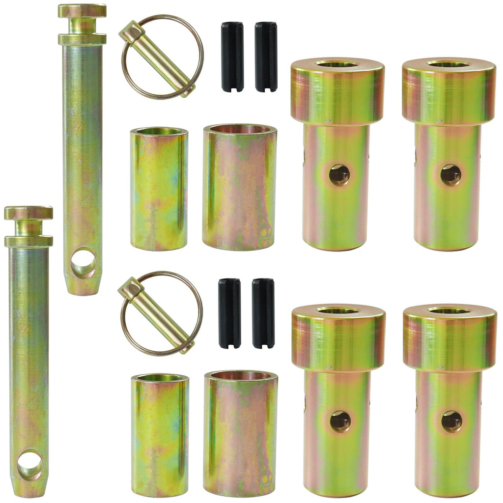 2 Pack Cat 1 Quick Hitch Adapter Bushings with Top Link Pin and Lynch Pin R7791