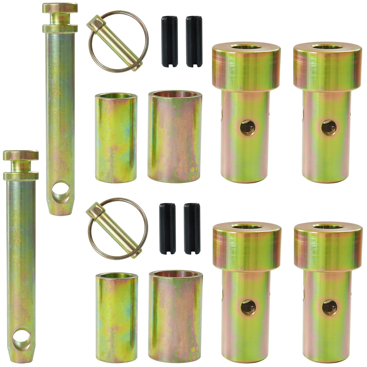 2 Pack Cat 1 Quick Hitch Adapter Bushings with Top Link Pin and Lynch Pin R7791