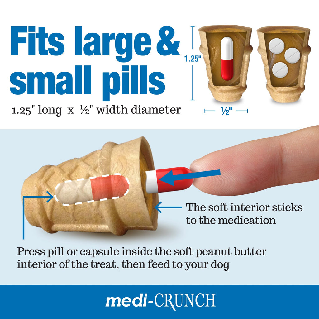Peanut Butter Dog Pill Treats 120 Treats P30828