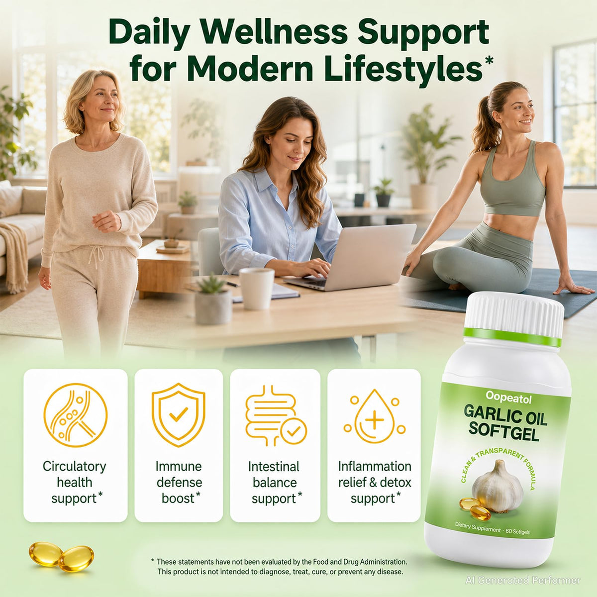 Odorless Garlic Oil Softgels, 60 Softgels X22877