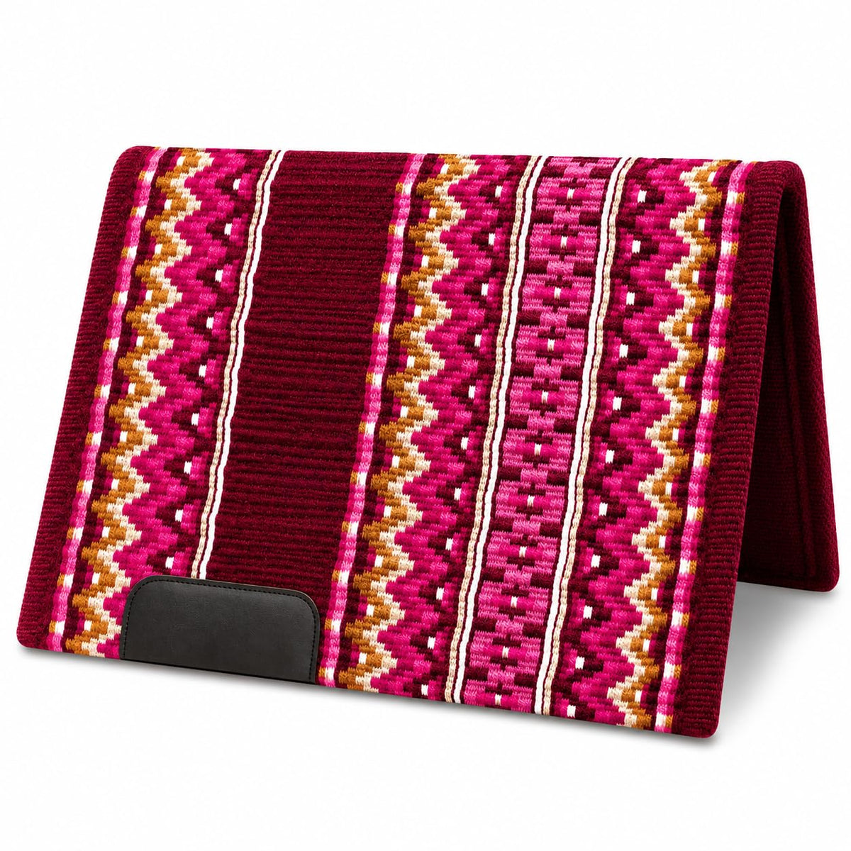 Burgundy Pink Tribal Horse Saddle Pad H850548