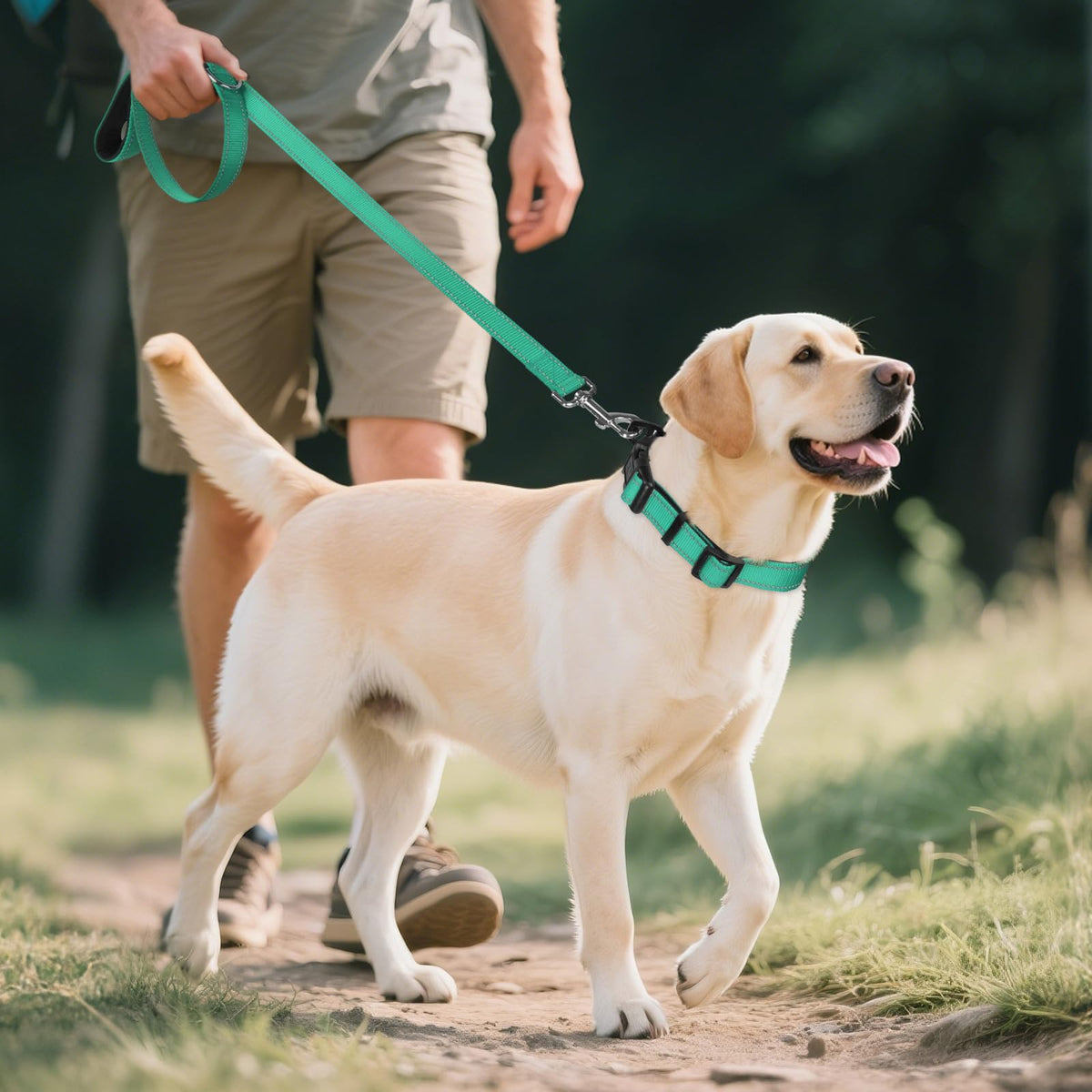 Reflective Adjustable Neoprene Padded Dog Collar W169