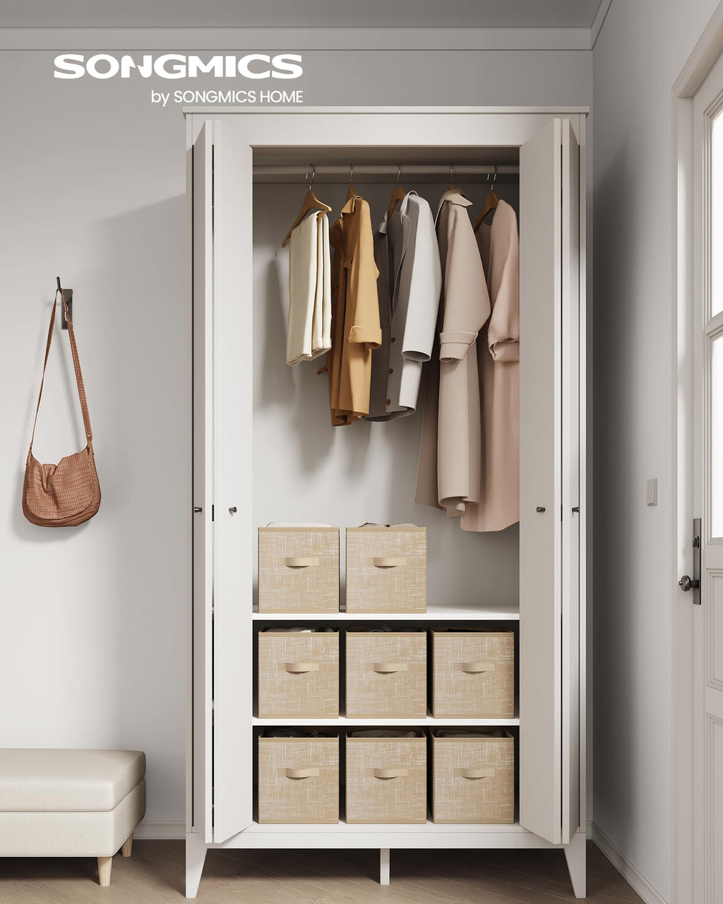 Set of 8 Foldable Storage Cubes A31212