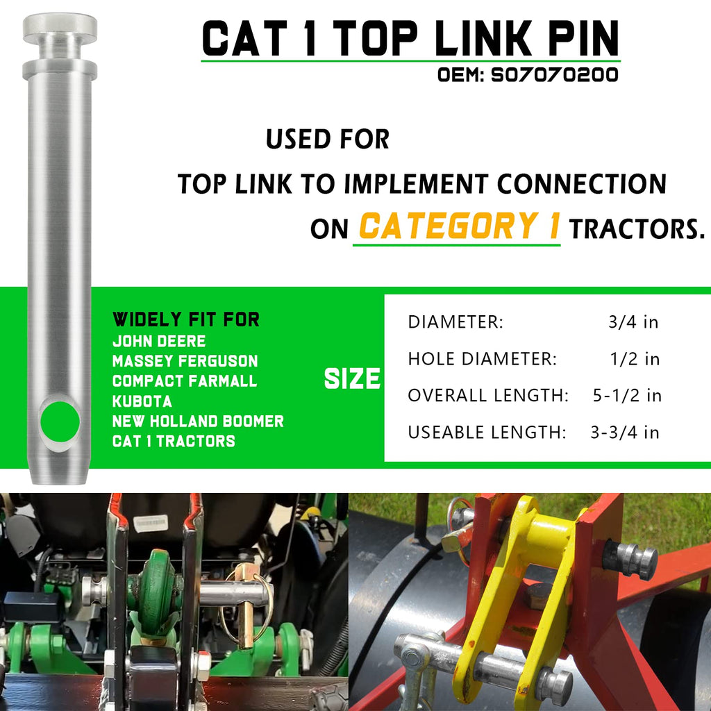 Quick Hitch Bushing Kit with Top Link and Lynch Pin L3039