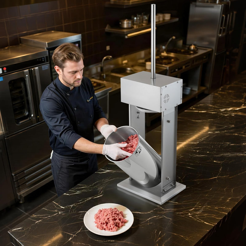 55 LBS Stainless Steel Electric Sausage Stuffer with 5 Stuffing Tubes H76464