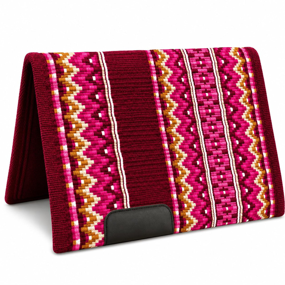 Burgundy Pink Tribal Horse Saddle Pad H850548