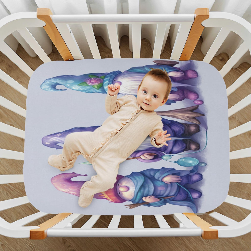 Soft Microfiber Fitted Crib Sheets for Standard Baby Mattress K42040
