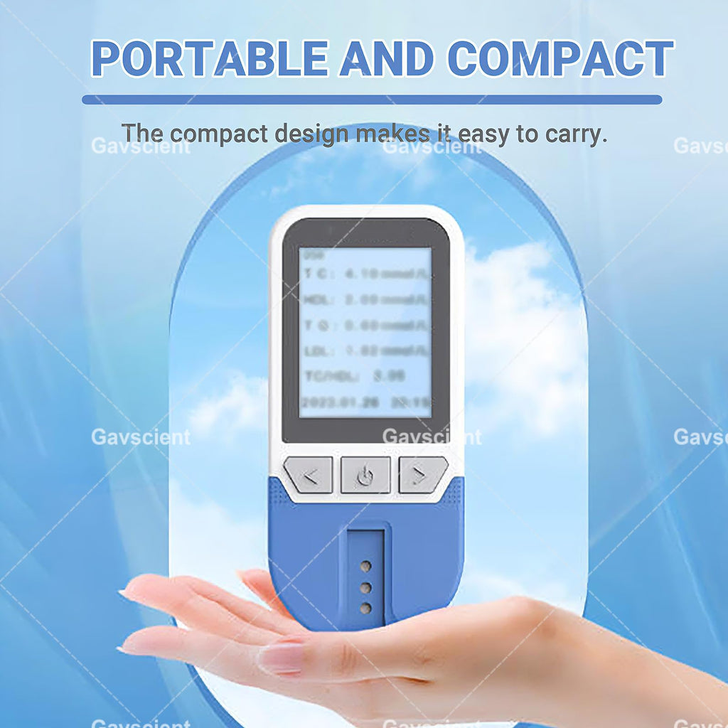 5 in 1 Lipid Test Meter Cholesterol Monitor Kit with 25 Strips C670