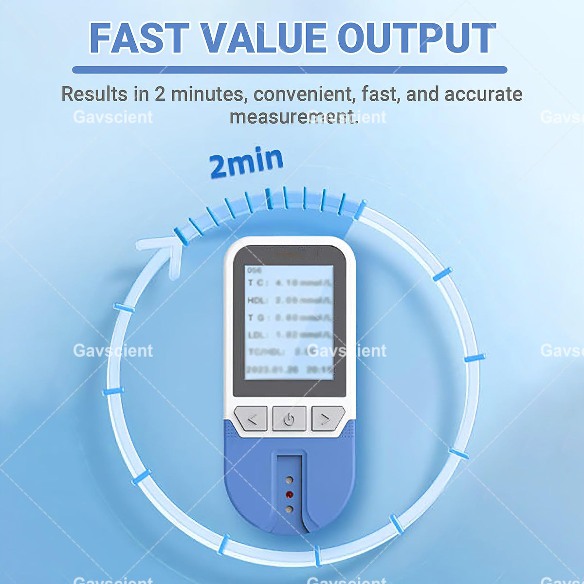 5 in 1 Lipid Test Meter Cholesterol Monitor Kit with 25 Strips C670