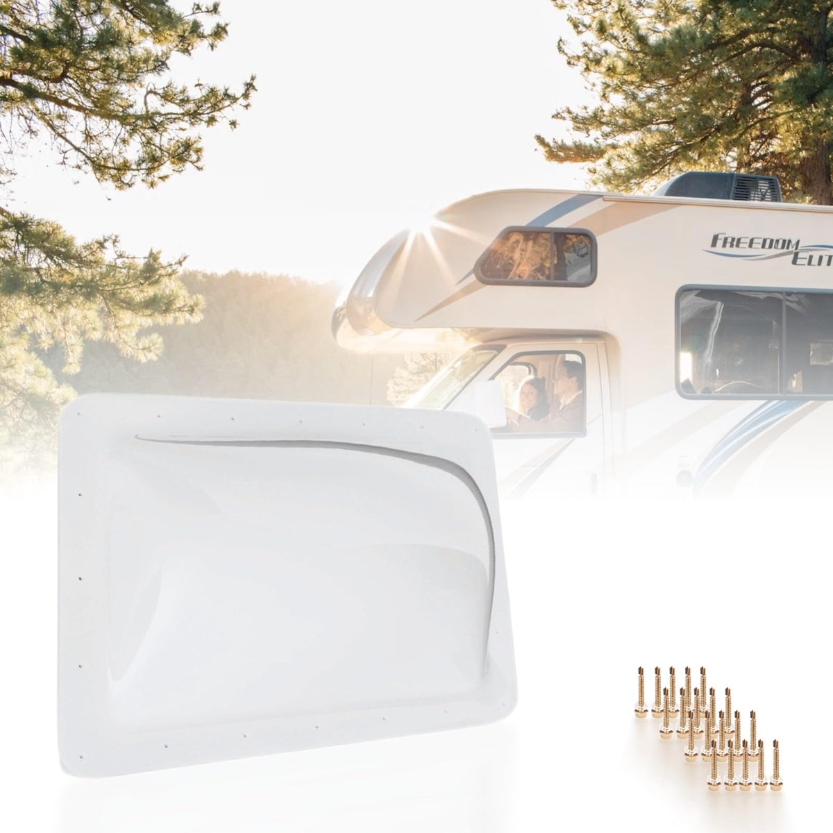 18" x 26" White RV Skylight Replacement N791806