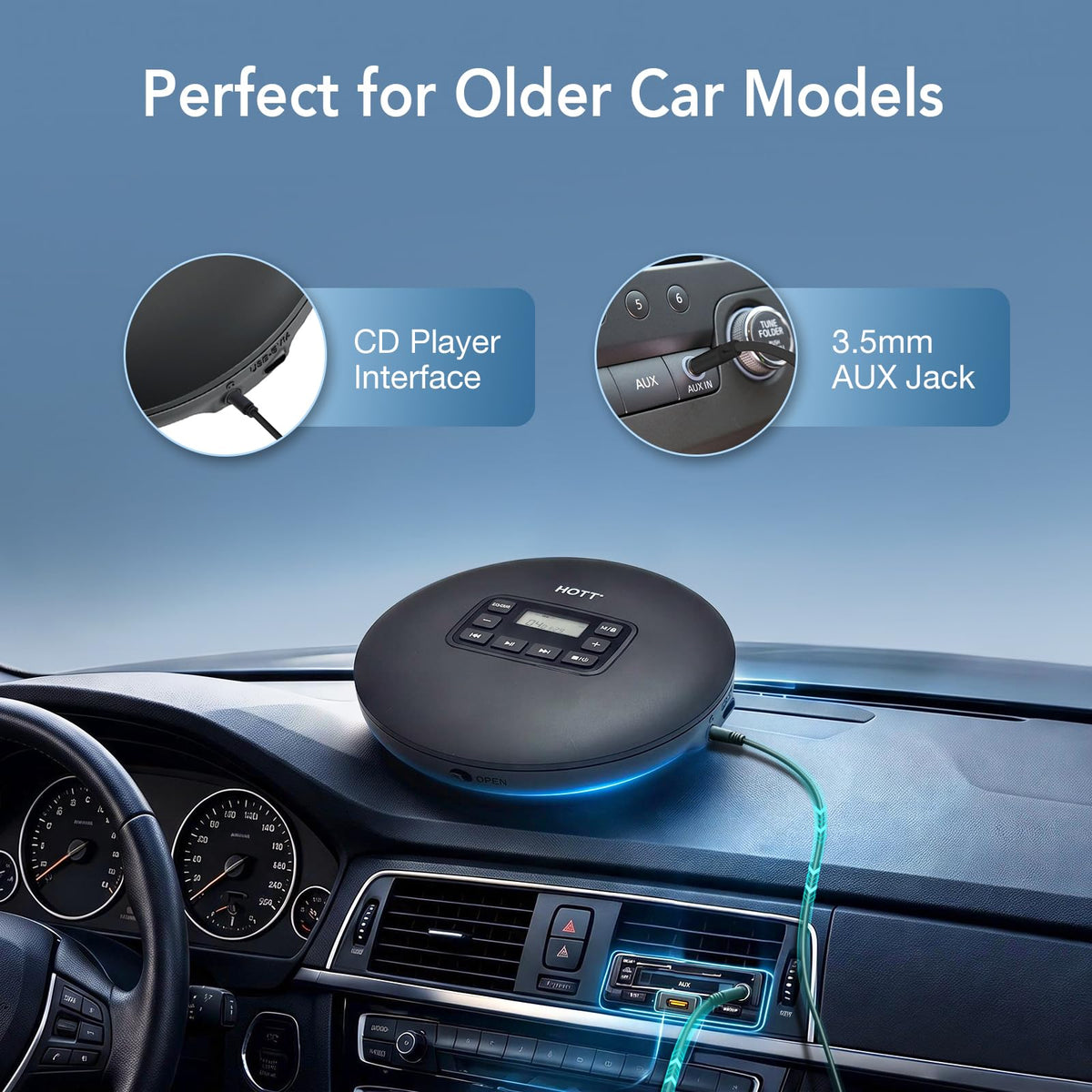 Portable CD Player with Anti-Skip Protection X941345