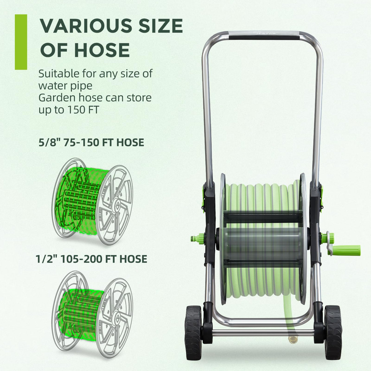Garden Hose Reel Cart B9291