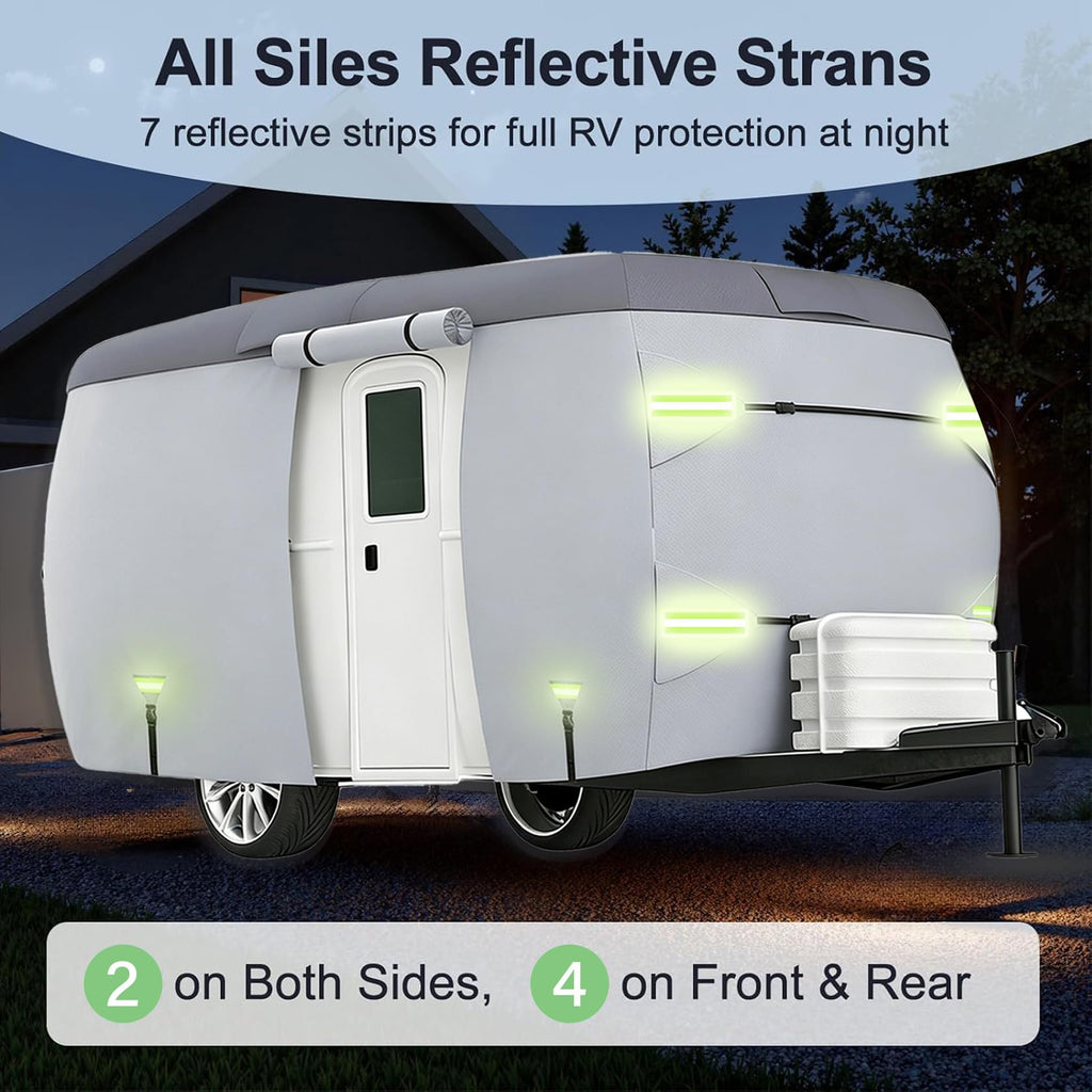 7 Layers Waterproof Fiberglass Travel Trailer Cover O9542