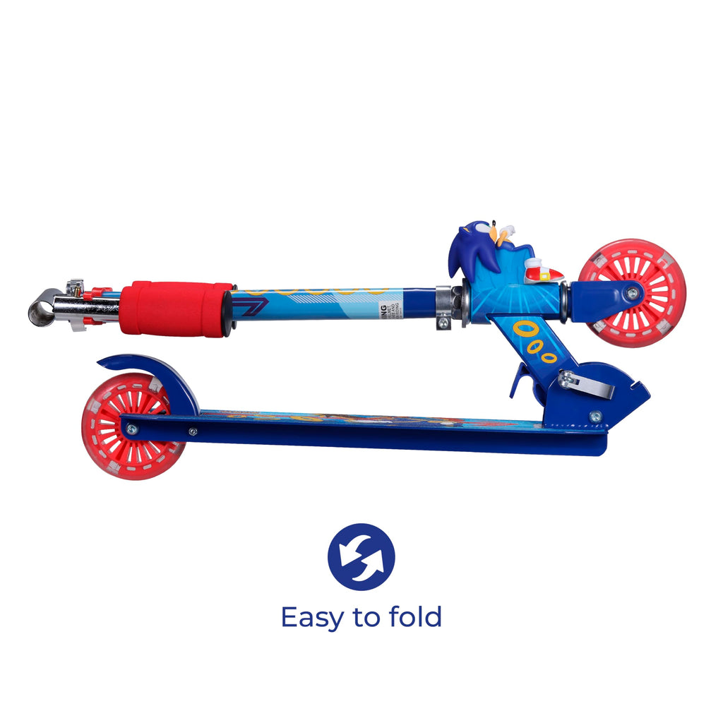 2 Wheel Foldable Kids Kick Scooter with LED Wheels I33363