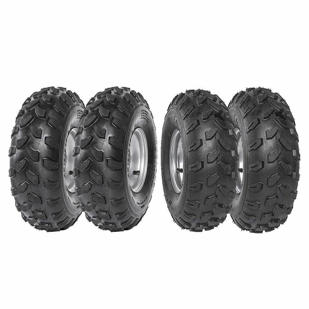 19x7-8 8 Inch All Terrain Tubeless Tire Wheel Assembly 4 Pack C627285