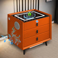 Orange 3 Drawer Nightstand with Wireless Charging and USB Port F41268