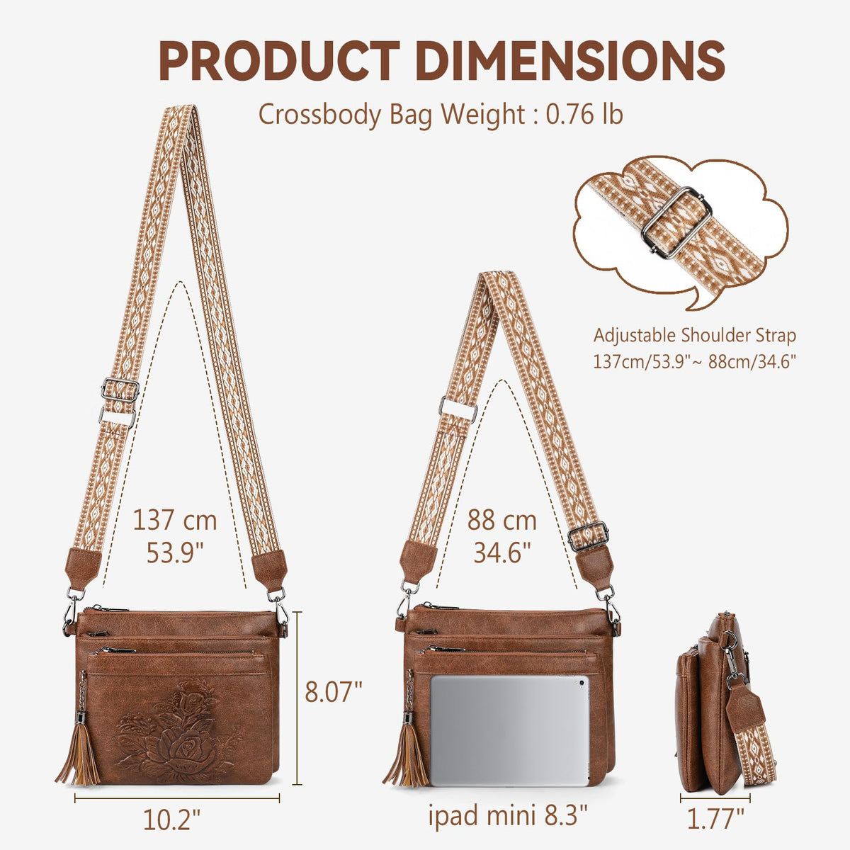 Vegan Leather Crossbody Bag L639374