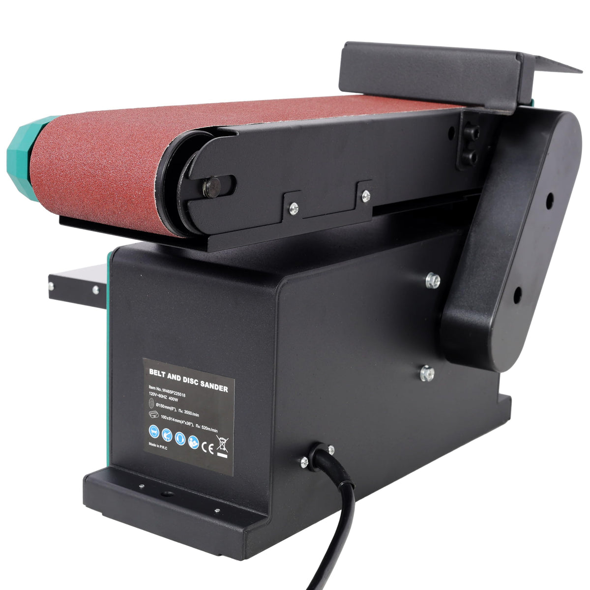 4" x 36" Belt 6" Disc Sander Combo, 120V/60Hz Bench Sander I577177