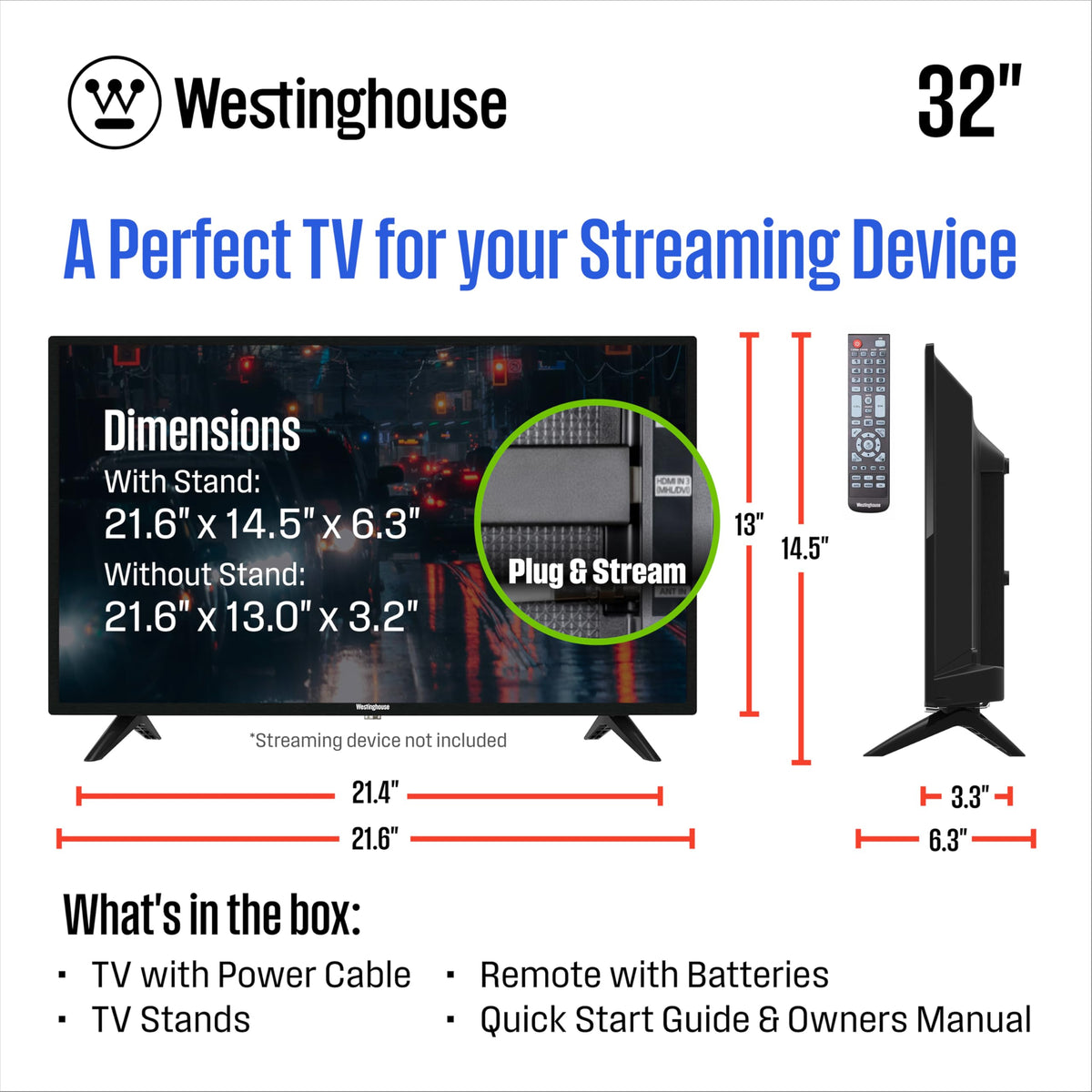 32 Inch HD LED Flat Screen Television S295