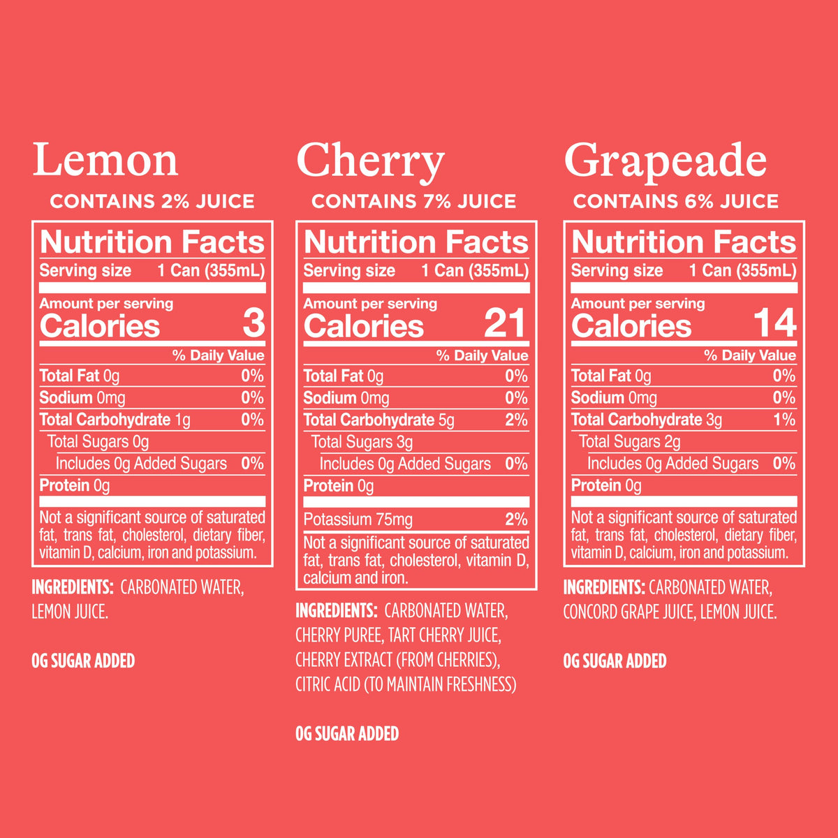 Sparkling Water Variety Pack 12 Fl Oz Cans Pack of 24 Z975