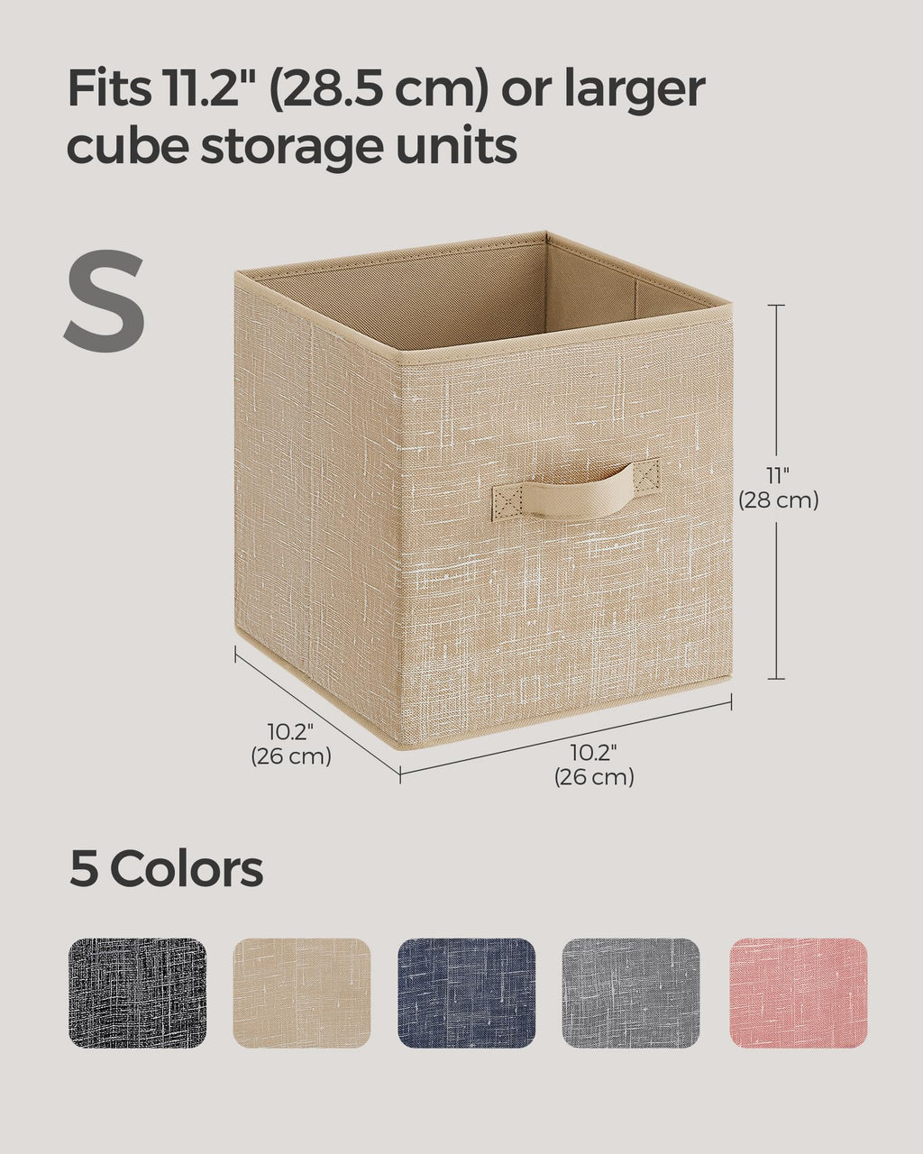 Set of 8 Foldable Storage Cubes A31212