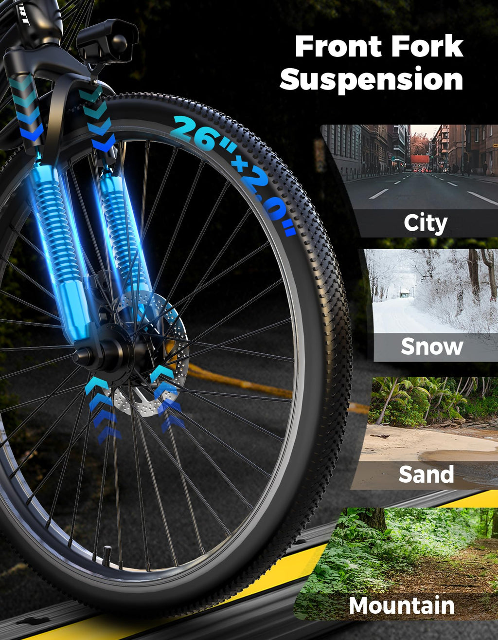 350W 7-Speed Electric Bike J2181