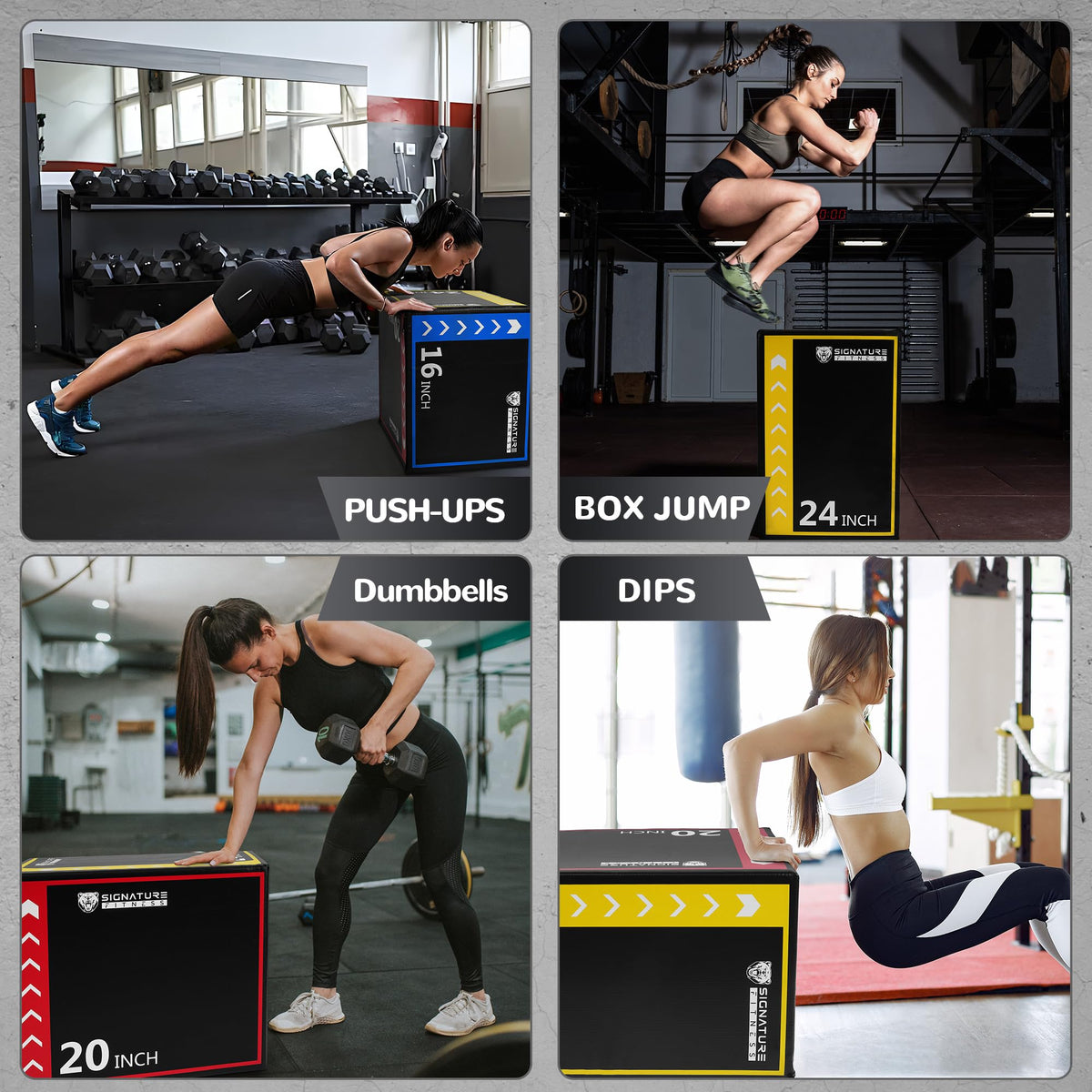 3-in-1 Plyometric Box with Anti Slip Surface T25294