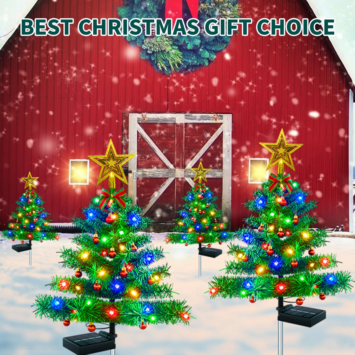 Solar Outdoor Christmas Tree Lights A799