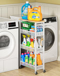 Laundry Room Organization Cart with Casters S7178