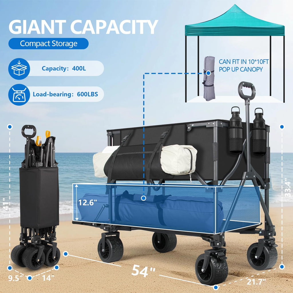 400L Foldable Utility Cart F3247