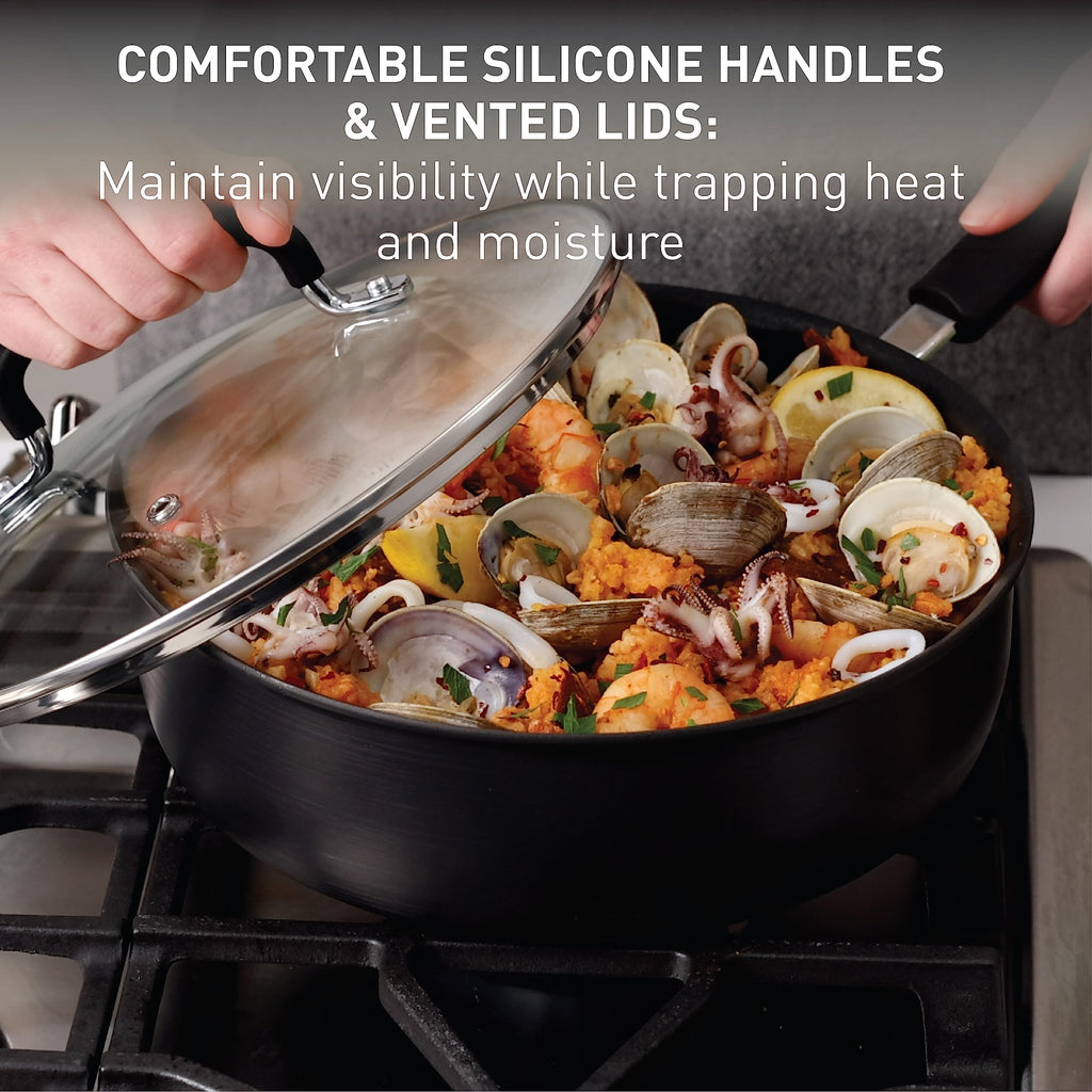Hard Anodized Nonstick 12 Piece Cookware Set H967
