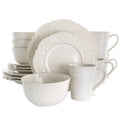 Round Stoneware 16 Piece Dish Set W79353