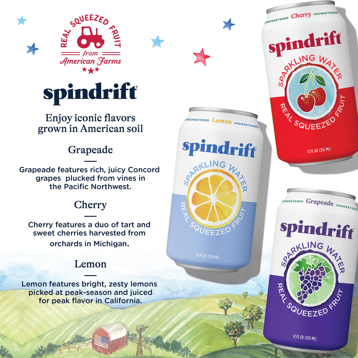 Sparkling Water Variety Pack 12 Fl Oz Cans Pack of 24 Z975